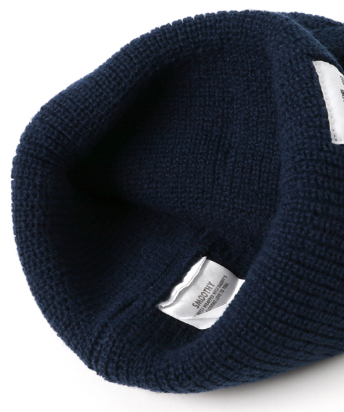 Smoothy(スムージー)の「Smoothy Color Knitcap / スムージー カラーニットキャップ(ニットキャップ/ビーニー・キッズ・ブラック/サックスブルー/エメラルドブルー/ベージュ/ネイビー/パープル/マスタード/ホワイト/ヘザーグレー/ピンク/レッド・FREE)」の14枚目の写真