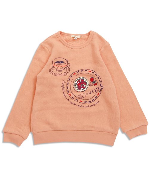 Seraph（セラフ）の「6色3柄トレーナー（スウェット・キッズ・キナリ/ネイビー/グレー/サーモンピンク/グリーン/アイボリー・95/110/130/90/100/120/80/140）」の6枚目の写真