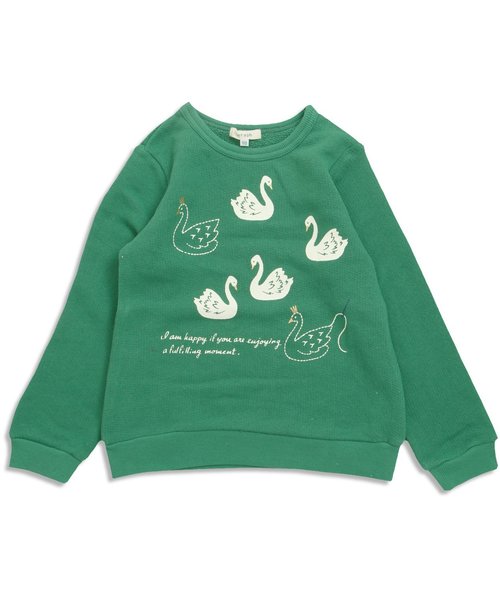 Seraph（セラフ）の「6色3柄トレーナー（スウェット・キッズ・キナリ/ネイビー/グレー/サーモンピンク/グリーン/アイボリー・95/110/130/90/100/120/80/140）」の5枚目の写真