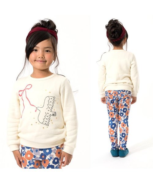 Seraph（セラフ）の「6色3柄トレーナー（スウェット・キッズ・キナリ/ネイビー/グレー/サーモンピンク/グリーン/アイボリー・95/110/130/90/100/120/80/140）」の8枚目の写真