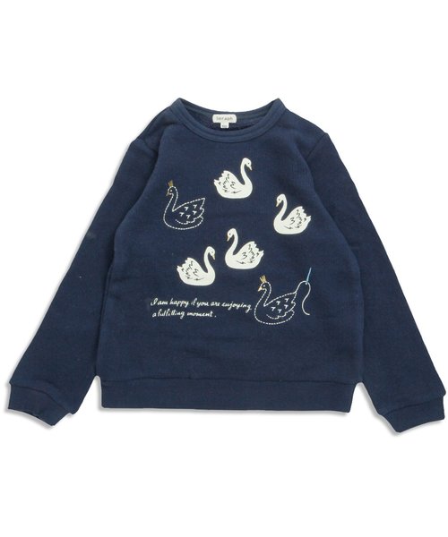 Seraph（セラフ）の「6色3柄トレーナー（スウェット・キッズ・キナリ/ネイビー/グレー/サーモンピンク/グリーン/アイボリー・95/110/130/90/100/120/80/140）」の17枚目の写真