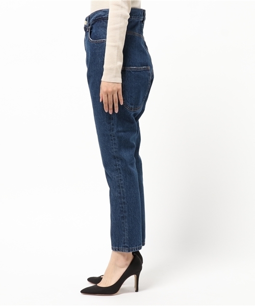 RODEO CROWNS WIDE BOWL（ロデオクラウンズワイドボウル）の「LOOSE サルエルパンツ（デニムパンツ・レディース・ダークブルー・X-SMALL/SMALL/MEDIUM）」の3枚目の写真