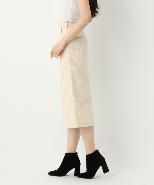 A part by（アパートバイ）の「スリットコーデュロイスカート2　744798（スカート・レディース・ブラック/ライトブルー/オフホワイト/ライトイエロー・LARGE/MEDIUM）」の8枚目の写真