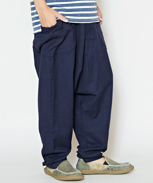 チャイハネ(チャイハネ)の「【チャイハネ】カラーMEN'Sサルエルパンツ(その他パンツ・メンズ・ブラック/カーキ/ライトブラウン/ホワイト/ネイビー/グリーン/マスタード/ワイン/オレンジ/オフホワイト・FREE)」の15枚目の写真