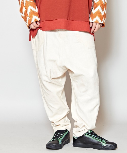 チャイハネ(チャイハネ)の「【チャイハネ】カラーMEN'Sサルエルパンツ(その他パンツ・メンズ・ブラック/カーキ/ライトブラウン/ホワイト/ネイビー/グリーン/マスタード/ワイン/オレンジ/オフホワイト・FREE)」の3枚目の写真