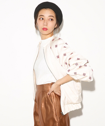 SLY | SATIN 刺繍BZ(ブルゾン)