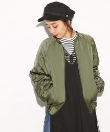 SLY | SATIN 刺繍BZ(ブルゾン)