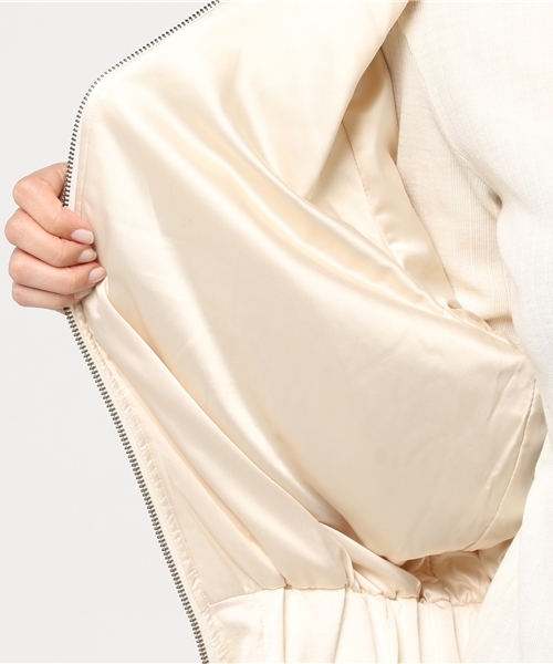 SLY（スライ）の「SATIN 刺繍BZ（ブルゾン・レディース・オフホワイト/カーキ/キャメル・FREE）」の10枚目の写真