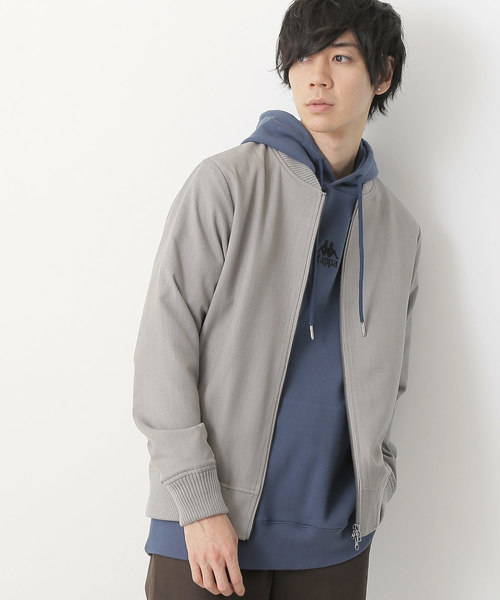 MONO-MART（モノマート）の「T/R アーバンミリタリー MA-1 ブルゾン(MONO-MART)（MA-1・メンズ・チャコールグレー/ベージュ/ネイビー/ブラック/オリーブ/ブラウン/インディゴブルー/ブラック系その他/パープル/キャメル/グレー/チェック/グレー系その他/ベージュ系その他2/ベージュ系その他3・M/L/XL）」の4枚目の写真