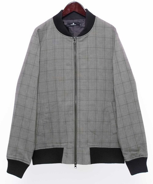 MONO-MART（モノマート）の「T/R アーバンミリタリー MA-1 ブルゾン(MONO-MART)（MA-1・メンズ・チャコールグレー/ベージュ/ネイビー/ブラック/オリーブ/ブラウン/インディゴブルー/ブラック系その他/パープル/キャメル/グレー/チェック/グレー系その他/ベージュ系その他2/ベージュ系その他3・M/L/XL）」の19枚目の写真