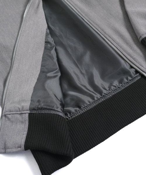 MONO-MART（モノマート）の「T/R アーバンミリタリー MA-1 ブルゾン(MONO-MART)（MA-1・メンズ・チャコールグレー/ベージュ/ネイビー/ブラック/オリーブ/ブラウン/インディゴブルー/ブラック系その他/パープル/キャメル/グレー/チェック/グレー系その他/ベージュ系その他2/ベージュ系その他3・M/L/XL）」の18枚目の写真