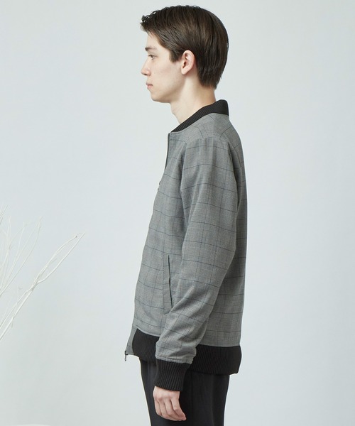 MONO-MART（モノマート）の「T/R アーバンミリタリー MA-1 ブルゾン(MONO-MART)（MA-1・メンズ・チャコールグレー/ベージュ/ネイビー/ブラック/オリーブ/ブラウン/インディゴブルー/ブラック系その他/パープル/キャメル/グレー/チェック/グレー系その他/ベージュ系その他2/ベージュ系その他3・M/L/XL）」の21枚目の写真