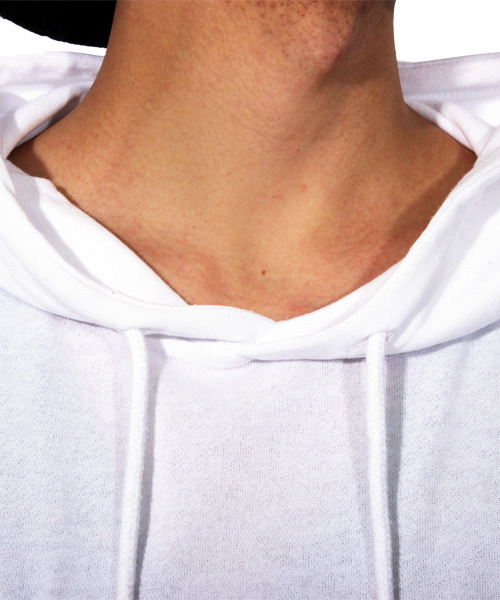 ８(eight)（エイト）の「7分袖 ボックスロゴ プルオーバー パーカー（パーカー・メンズ・ブラック/ホワイト/グレー・SMALL/LARGE/MEDIUM/X-LARGE）」の17枚目の写真