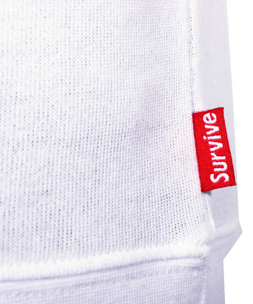 ８(eight)（エイト）の「7分袖 ボックスロゴ プルオーバー パーカー（パーカー・メンズ・ブラック/ホワイト/グレー・SMALL/LARGE/MEDIUM/X-LARGE）」の6枚目の写真