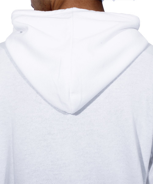 ８(eight)（エイト）の「7分袖 ボックスロゴ プルオーバー パーカー（パーカー・メンズ・ブラック/ホワイト/グレー・SMALL/LARGE/MEDIUM/X-LARGE）」の9枚目の写真