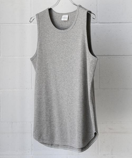 green label relaxing（グリーンレーベルリラクシング）の「SC SUPIMA/WFL LONG/タンクトップ ◆（タンクトップ・メンズ・ホワイト/ブラック/グレー/ブラウン・MEDIUM/SMALL/LARGE）」の4枚目の写真