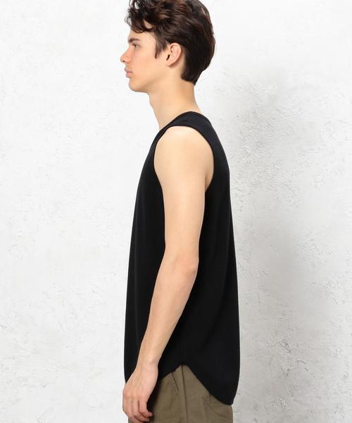 green label relaxing（グリーンレーベルリラクシング）の「SC SUPIMA/WFL LONG/タンクトップ ◆（タンクトップ・メンズ・ホワイト/ブラック/グレー/ブラウン・MEDIUM/SMALL/LARGE）」の7枚目の写真