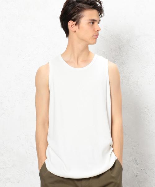 green label relaxing（グリーンレーベルリラクシング）の「SC SUPIMA/WFL LONG/タンクトップ ◆（タンクトップ・メンズ・ホワイト/ブラック/グレー/ブラウン・MEDIUM/SMALL/LARGE）」の19枚目の写真
