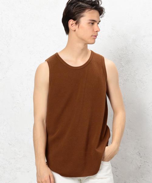 green label relaxing（グリーンレーベルリラクシング）の「SC SUPIMA/WFL LONG/タンクトップ ◆（タンクトップ・メンズ・ホワイト/ブラック/グレー/ブラウン・MEDIUM/SMALL/LARGE）」の22枚目の写真