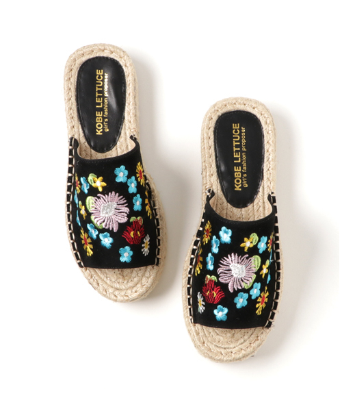 トリーバーチ フラワー 花柄刺繍 エスパドリーユサンダル トリーバーチ フラワー 花柄刺繍 エスパドリーユサンダル