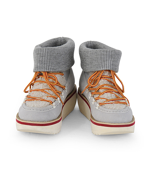 mercibeaucoup,（メルシーボークー）の「アツマウンテンブー（ブーツ・レディース・ライトグレー/ブラック・0/01/02/03/04）」の5枚目の写真