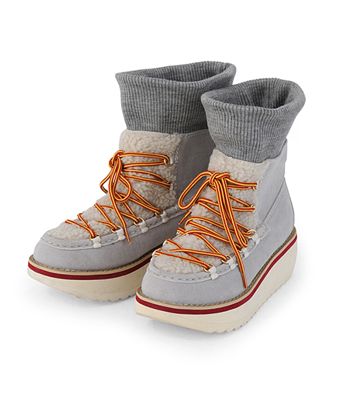 mercibeaucoup,（メルシーボークー）の「アツマウンテンブー（ブーツ・レディース・ライトグレー/ブラック・0/01/02/03/04）」の7枚目の写真