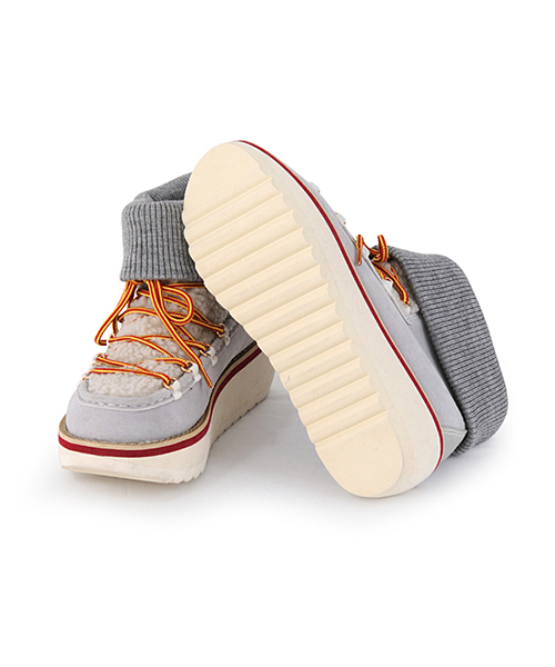 mercibeaucoup,（メルシーボークー）の「アツマウンテンブー（ブーツ・レディース・ライトグレー/ブラック・0/01/02/03/04）」の8枚目の写真