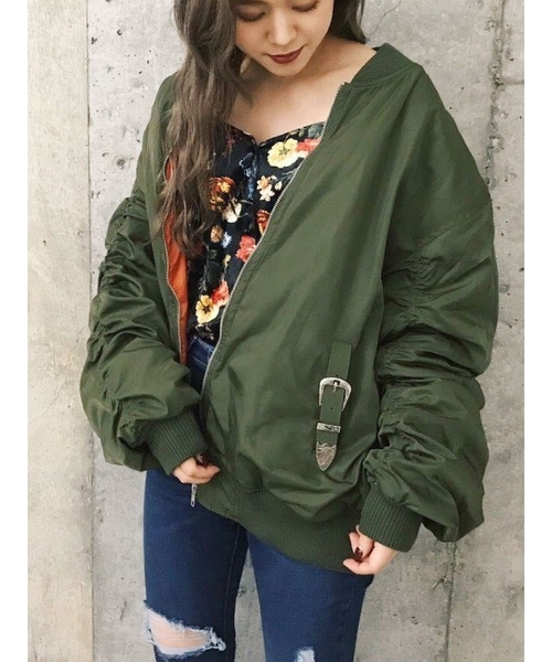 Evris エヴリス の バックルデザインbig Ma 1 ブルゾン Wear