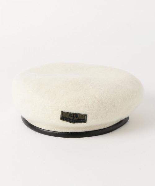 green label relaxing（グリーンレーベルリラクシング）の「GLRベレー ◆（ハンチング/ベレー帽・キッズ・ホワイト/マスタード・52cm/54cm）」の7枚目の写真