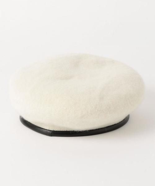 green label relaxing（グリーンレーベルリラクシング）の「GLRベレー ◆（ハンチング/ベレー帽・キッズ・ホワイト/マスタード・52cm/54cm）」の8枚目の写真