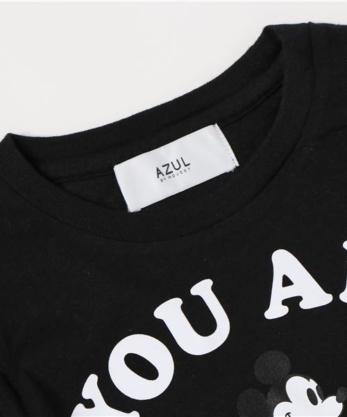AZUL by moussy（アズールバイマウジー）の「MICKEYロゴKIDS長袖TEE（Tシャツ/カットソー・キッズ・ブラック/ホワイト系その他・100/110/120/130）」の4枚目の写真