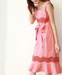 JILL by JILL STUART | ◆タック　ブロッキングレース(ワンピース)