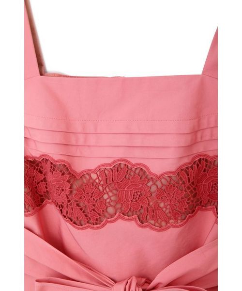 JILL by JILL STUART(ジルバイジルスチュアート)の「◆タック ブロッキングレース(ワンピース・レディース・イエロー/ピンク・SMALL/MEDIUM)」の9枚目の写真