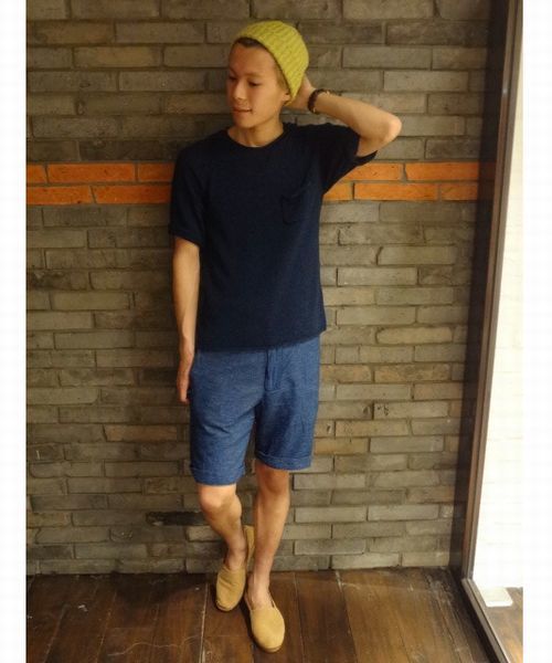 CIAOPANIC(チャオパニック)の「《WEB限定SALE価格》【Ciaopanic】ネルツイルワークショーツ(その他パンツ・メンズ・アイボリー/グレー/ブルー・SMALL/MEDIUM/LARGE)」の3枚目の写真