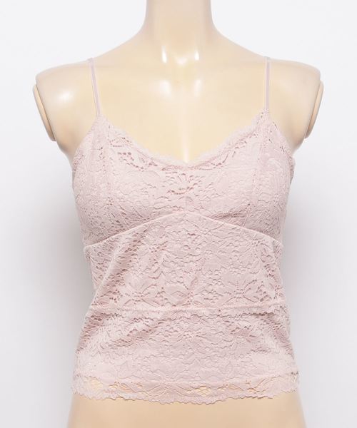 WEGO（ウィゴー）の「WEGO/カップインレースキャミソール（キャミソール・レディース・アイボリー/ライトパープル/ライトピンク/ブラック/ホワイト/マスタード/ダークオレンジ・LARGE/MEDIUM）」の6枚目の写真