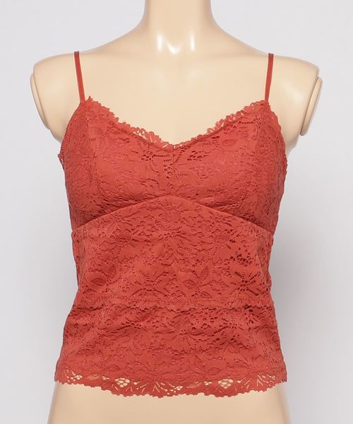 WEGO（ウィゴー）の「WEGO/カップインレースキャミソール（キャミソール・レディース・アイボリー/ライトパープル/ライトピンク/ブラック/ホワイト/マスタード/ダークオレンジ・LARGE/MEDIUM）」の7枚目の写真