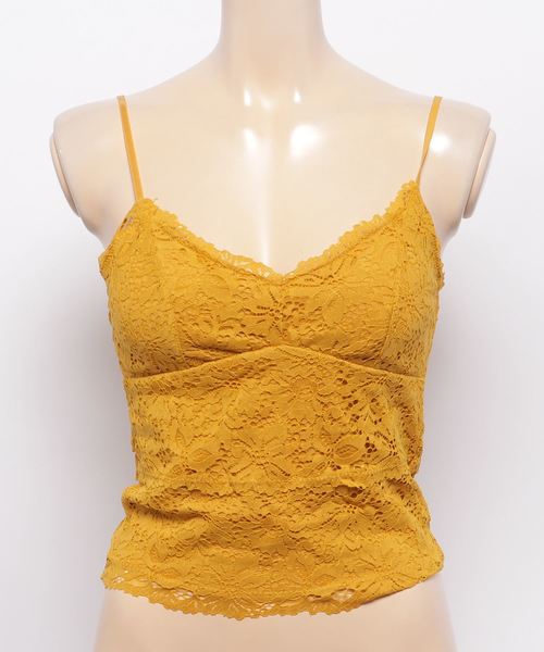 WEGO（ウィゴー）の「WEGO/カップインレースキャミソール（キャミソール・レディース・アイボリー/ライトパープル/ライトピンク/ブラック/ホワイト/マスタード/ダークオレンジ・LARGE/MEDIUM）」の5枚目の写真
