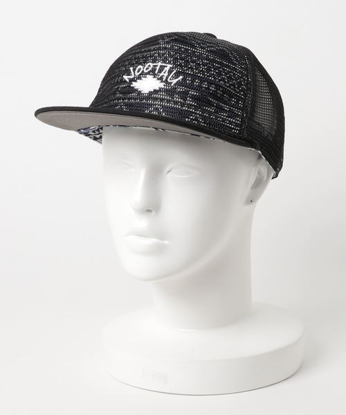 VENCEEXCHANGE（ヴァンスエクスチェンジ）の「オルテガメッシュ平ツバキャップ（キャップ・メンズ・ホワイト/ブラック/グレー・フリー）」の6枚目の写真