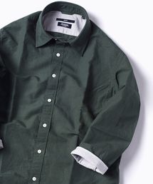 SC: MADE IN JAPAN Herdmans コットン/リネン 7スリーブ シャツ□