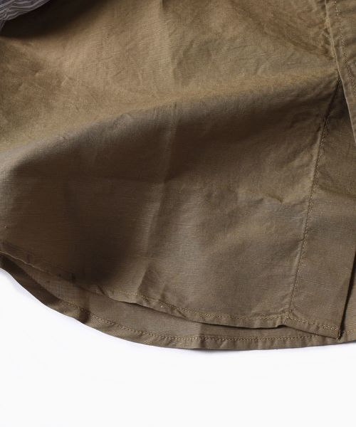 SHIPS（シップス）の「SC: MADE IN JAPAN Herdmans コットン/リネン 7スリーブ シャツ□（シャツ/ブラウス・メンズ・ホワイト/オリーブ/ネイビー/ライトブルー/オレンジ/その他/チャコールグレー/グリーン/コバルトブルー・SMALL/MEDIUM/LARGE/X-LARGE）」の16枚目の写真