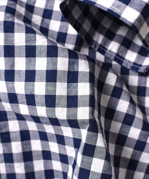 SHIPS（シップス）の「SC: MADE IN JAPAN Herdmans コットン/リネン 7スリーブ シャツ□（シャツ/ブラウス・メンズ・ホワイト/オリーブ/ネイビー/ライトブルー/オレンジ/その他/チャコールグレー/グリーン/コバルトブルー・SMALL/MEDIUM/LARGE/X-LARGE）」の19枚目の写真