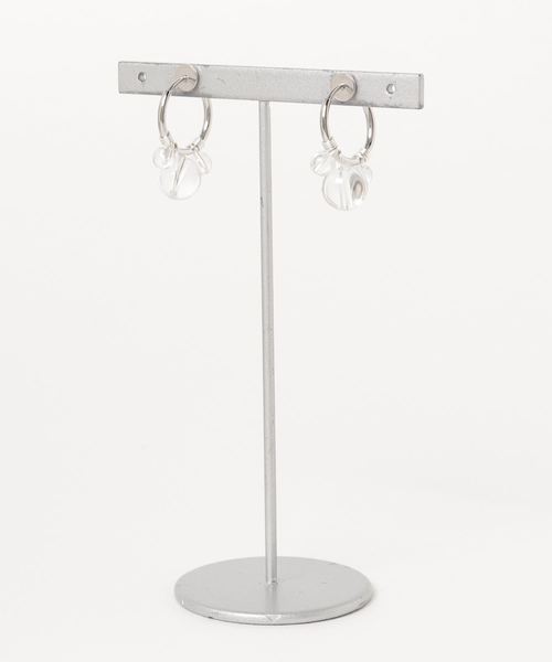 tone(トーン)の「【marinaJEWELRY】SV/Crystal Quartz bubble wrapped earring(イヤリング・レディース・その他・M)」の2枚目の写真