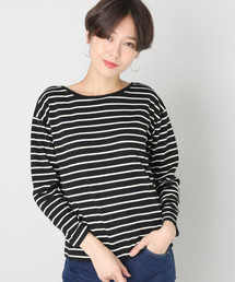 LOWRYS FARM | ボーダーウシロアキプルオーバー　813817(Tシャツ/カットソー)