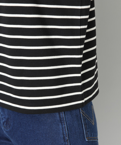 LOWRYS FARM（ローリーズファーム）の「ボーダーウシロアキプルオーバー　813817（Tシャツ/カットソー・レディース・ブラウン/オフホワイト/ブラック・LARGE/MEDIUM）」の11枚目の写真