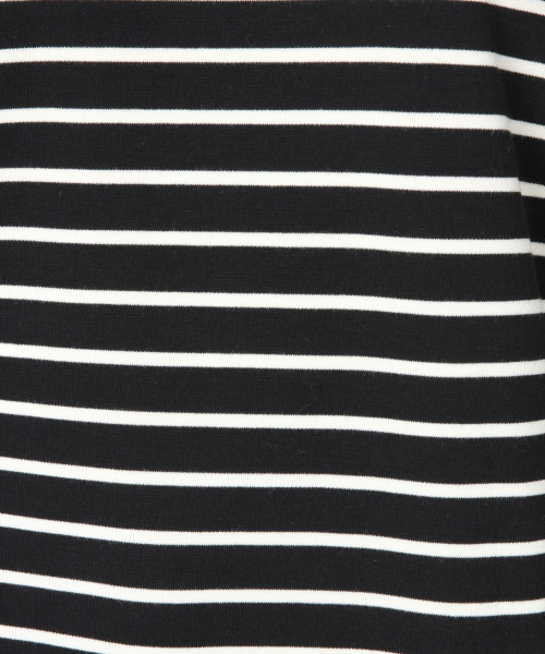 LOWRYS FARM（ローリーズファーム）の「ボーダーウシロアキプルオーバー　813817（Tシャツ/カットソー・レディース・ブラウン/オフホワイト/ブラック・LARGE/MEDIUM）」の12枚目の写真