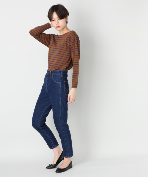 LOWRYS FARM（ローリーズファーム）の「ボーダーウシロアキプルオーバー　813817（Tシャツ/カットソー・レディース・ブラウン/オフホワイト/ブラック・LARGE/MEDIUM）」の16枚目の写真