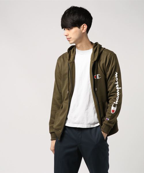 Champion(チャンピオン)の「【Champion/チャンピオン】メンズ TRAINING ジップパーカー(パーカー・メンズ・ホワイト/ブラック/ネイビー/グレー/カーキ/レッド系その他6・MEDIUM/LARGE/X-LARGE/SMALL/XX-LARGE)」の5枚目の写真