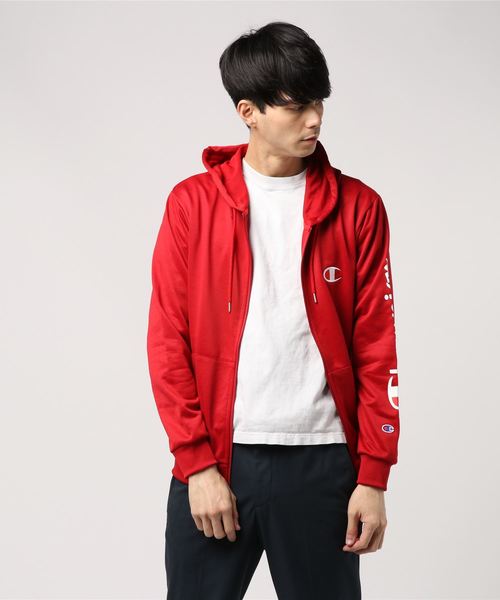Champion(チャンピオン)の「【Champion/チャンピオン】メンズ TRAINING ジップパーカー(パーカー・メンズ・ホワイト/ブラック/ネイビー/グレー/カーキ/レッド系その他6・MEDIUM/LARGE/X-LARGE/SMALL/XX-LARGE)」の6枚目の写真