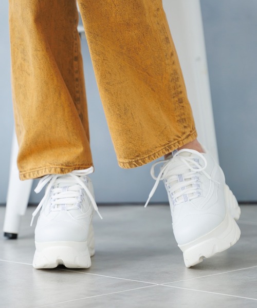 attagirl（アタガール）の「厚底レースアップスニーカー（スニーカー・レディース・ホワイト系その他/ブラック/シルバー/ベージュ/ゼブラ/ホワイト/ピンク/シルバー系その他/ホワイト系その他3/ブラック系その他3/シルバー系その他2・LL/S/M/L/3L）」の13枚目の写真