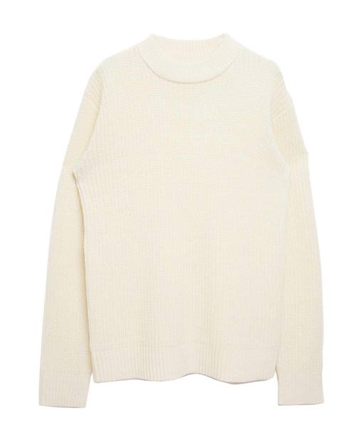 SILVER BULLET（シルバーバレット）の「『vicci/ヴィッチ』畦編みモックネック長袖ニットセーター（ニット/セーター・メンズ・ネイビー/ホワイト系その他/ブラック系その他2/グレー/ブラック系その他/ブラック系その他3/レッド/ブラウン系その他/ブラック/オフホワイト/ホワイト系その他2/ベージュ/モカ・M/L/XL）」の21枚目の写真